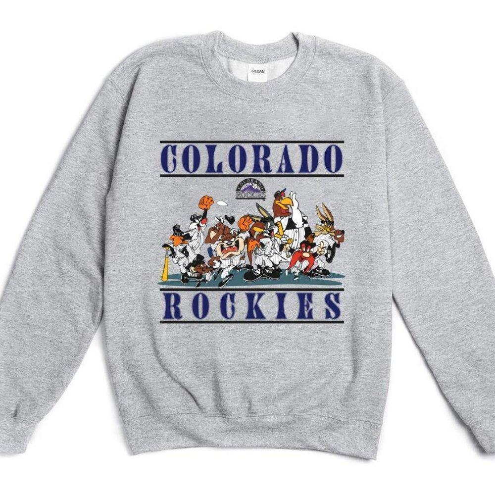 Colorado Rockies 19s Champions Baseball Retro Graphic Sweatshirt